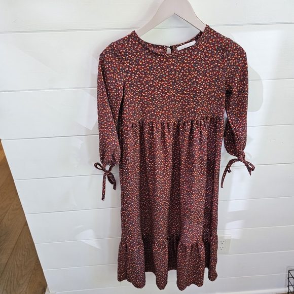 Girls cottagecore floral dress sz 12 - Picture 3 of 7